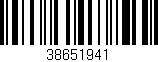Código de barras (EAN, GTIN, SKU, ISBN): '38651941'