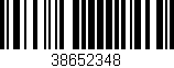 Código de barras (EAN, GTIN, SKU, ISBN): '38652348'