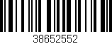 Código de barras (EAN, GTIN, SKU, ISBN): '38652552'