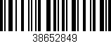 Código de barras (EAN, GTIN, SKU, ISBN): '38652849'
