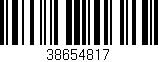 Código de barras (EAN, GTIN, SKU, ISBN): '38654817'