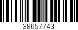Código de barras (EAN, GTIN, SKU, ISBN): '38657743'