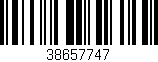 Código de barras (EAN, GTIN, SKU, ISBN): '38657747'