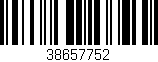 Código de barras (EAN, GTIN, SKU, ISBN): '38657752'