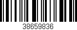Código de barras (EAN, GTIN, SKU, ISBN): '38659836'