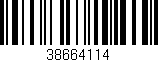 Código de barras (EAN, GTIN, SKU, ISBN): '38664114'