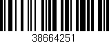 Código de barras (EAN, GTIN, SKU, ISBN): '38664251'