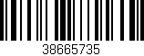 Código de barras (EAN, GTIN, SKU, ISBN): '38665735'