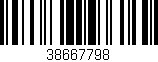 Código de barras (EAN, GTIN, SKU, ISBN): '38667798'