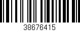 Código de barras (EAN, GTIN, SKU, ISBN): '38676415'