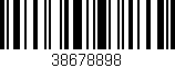 Código de barras (EAN, GTIN, SKU, ISBN): '38678898'