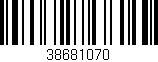 Código de barras (EAN, GTIN, SKU, ISBN): '38681070'