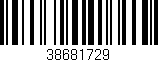 Código de barras (EAN, GTIN, SKU, ISBN): '38681729'