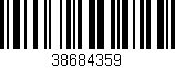 Código de barras (EAN, GTIN, SKU, ISBN): '38684359'