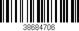 Código de barras (EAN, GTIN, SKU, ISBN): '38684706'