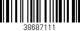 Código de barras (EAN, GTIN, SKU, ISBN): '38687111'