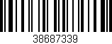 Código de barras (EAN, GTIN, SKU, ISBN): '38687339'