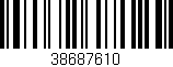 Código de barras (EAN, GTIN, SKU, ISBN): '38687610'