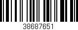 Código de barras (EAN, GTIN, SKU, ISBN): '38687651'
