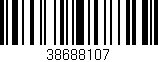 Código de barras (EAN, GTIN, SKU, ISBN): '38688107'