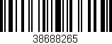 Código de barras (EAN, GTIN, SKU, ISBN): '38688265'