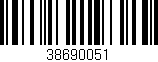 Código de barras (EAN, GTIN, SKU, ISBN): '38690051'