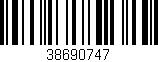 Código de barras (EAN, GTIN, SKU, ISBN): '38690747'