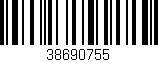 Código de barras (EAN, GTIN, SKU, ISBN): '38690755'