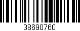 Código de barras (EAN, GTIN, SKU, ISBN): '38690760'