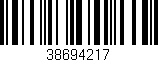 Código de barras (EAN, GTIN, SKU, ISBN): '38694217'