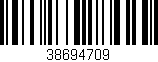 Código de barras (EAN, GTIN, SKU, ISBN): '38694709'