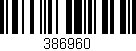 Código de barras (EAN, GTIN, SKU, ISBN): '386960'
