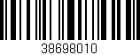 Código de barras (EAN, GTIN, SKU, ISBN): '38698010'