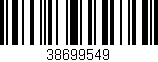 Código de barras (EAN, GTIN, SKU, ISBN): '38699549'