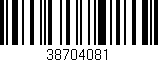 Código de barras (EAN, GTIN, SKU, ISBN): '38704081'