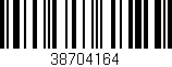 Código de barras (EAN, GTIN, SKU, ISBN): '38704164'