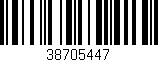 Código de barras (EAN, GTIN, SKU, ISBN): '38705447'