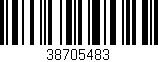 Código de barras (EAN, GTIN, SKU, ISBN): '38705483'