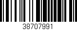 Código de barras (EAN, GTIN, SKU, ISBN): '38707991'