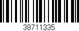 Código de barras (EAN, GTIN, SKU, ISBN): '38711335'