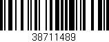 Código de barras (EAN, GTIN, SKU, ISBN): '38711489'
