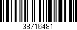 Código de barras (EAN, GTIN, SKU, ISBN): '38716481'