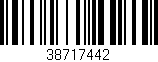 Código de barras (EAN, GTIN, SKU, ISBN): '38717442'