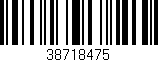 Código de barras (EAN, GTIN, SKU, ISBN): '38718475'