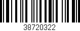 Código de barras (EAN, GTIN, SKU, ISBN): '38720322'