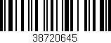 Código de barras (EAN, GTIN, SKU, ISBN): '38720645'