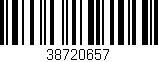 Código de barras (EAN, GTIN, SKU, ISBN): '38720657'