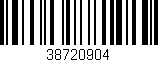 Código de barras (EAN, GTIN, SKU, ISBN): '38720904'