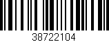 Código de barras (EAN, GTIN, SKU, ISBN): '38722104'