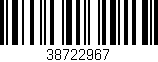 Código de barras (EAN, GTIN, SKU, ISBN): '38722967'